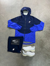 Asics Shell Midnight Cobalt Blue Jacket Mens Set
