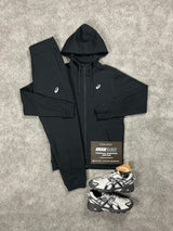Asics Sport Zip Black Tracksuit