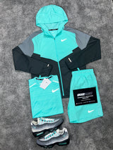 Nike 3 Piece Windrunner Hyper Turquoise Mens Set