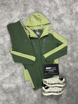 Montirex Woven Khaki Green Tracksuit