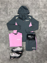 Monterrain 3 Piece Windrunner Woven Pink Foam Mens Set