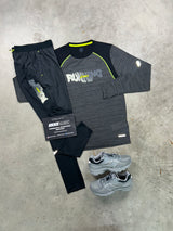 Asics Road Grey Neon Long sleeve Tracksuit