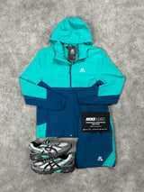 Montirex Windrunner Woven Navy Turquoise Mens Set