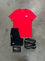 Under Armour Stride Crimson Red Mens Set