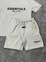 Essentials Fear Of God Light Oat Meal Mens Set