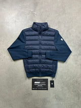Yelir World Navy Neck Panel Jacket