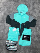 Nike 3 Piece Windrunner Hyper Turquoise Mens Set