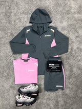 Monterrain 3 Piece Windrunner Woven Pink Foam Mens Set