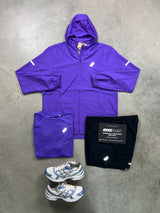 Asics Sports Run 3 Piece Purple Mens Set