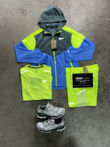 Nike 3 Piece Windrunner Uni Blue Neon Cool Grey Mens Set