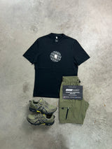 YELIR World Circle Y Black Khaki Mens Set
