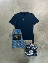 YELIR WORLD MIDNIGHT NAVY BLUE INTERLOCK MENS SET