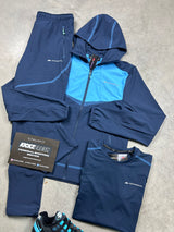 Monterrain Defence Woven Azure Blue 3 Piece Tracksuit