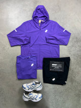 Asics Sports Run 3 Piece Purple Mens Set