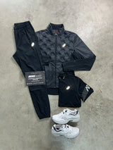 Asics 3 Piece Road Black Padded Icon Tracksuit