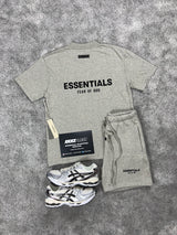 Essentials Fear Of God Dark Oat meal Mens Set