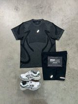 Asics seamless Dark Grey Black Mens Set