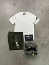 ASICS Icon Cream Khaki Green Mens Set