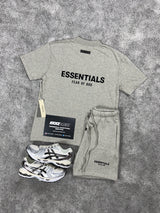 Essentials Fear Of God Dark Oat meal Mens Set