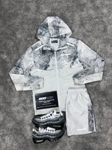 Monterrain Glacier White Windrunner  Mens Set