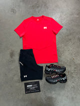 Under Armour Stride Crimson Red Mens Set