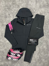 Monterrain Woven Black Pink Flash Tracksuit