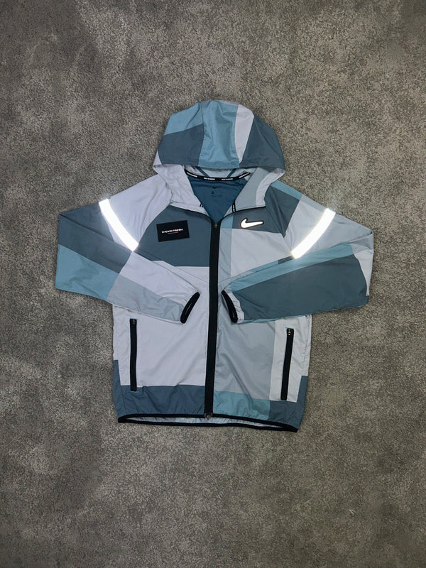 Nike Windrunner Jacket Patch Work Aluminium Blue