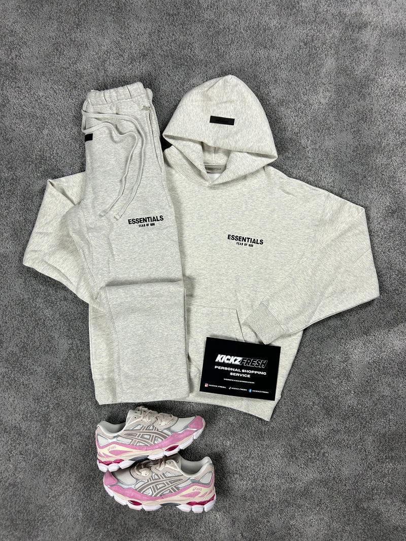 Essentials Fear Of God Light Oat Meal Open Leg Tracksuit