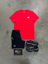 Under Armour Stride Crimson Red Mens Set