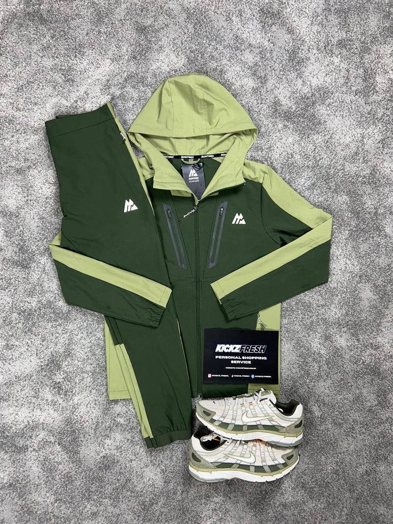Montirex Woven Khaki Green Tracksuit Kickzfresh montirex-woven-khaki-green-tracksuit-kickzfresh