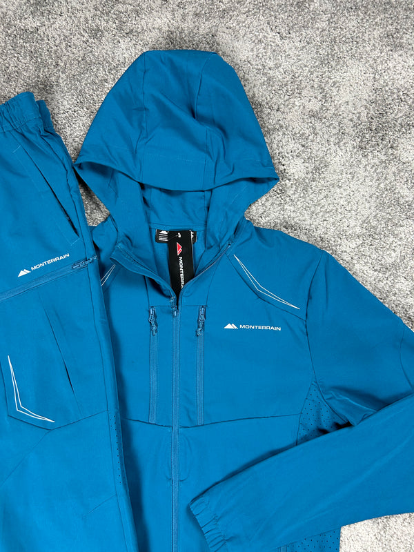 Monterrain Woven Moroccan Blue | Aqua Tracksuit