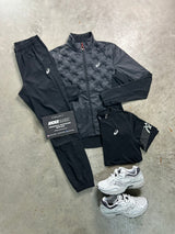 Asics 3 Piece Road Black Padded Icon Tracksuit