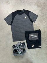 Asics Road Black Grey Mens Set