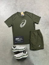 Asics Khaki Cargo Green Mens Set