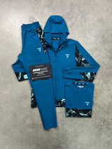 Griid Woven Teal Camo 3 Piece Tracksuit