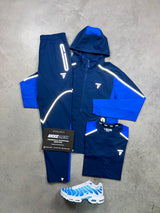 Griid Reflect Navy Royal Blue 3 Piece Tracksuit