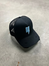 YELIR World Y Black Ice Blue Trucker Cap