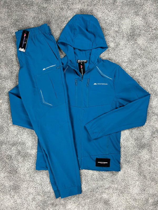 Monterrain Woven Moroccan Blue | Aqua Tracksuit