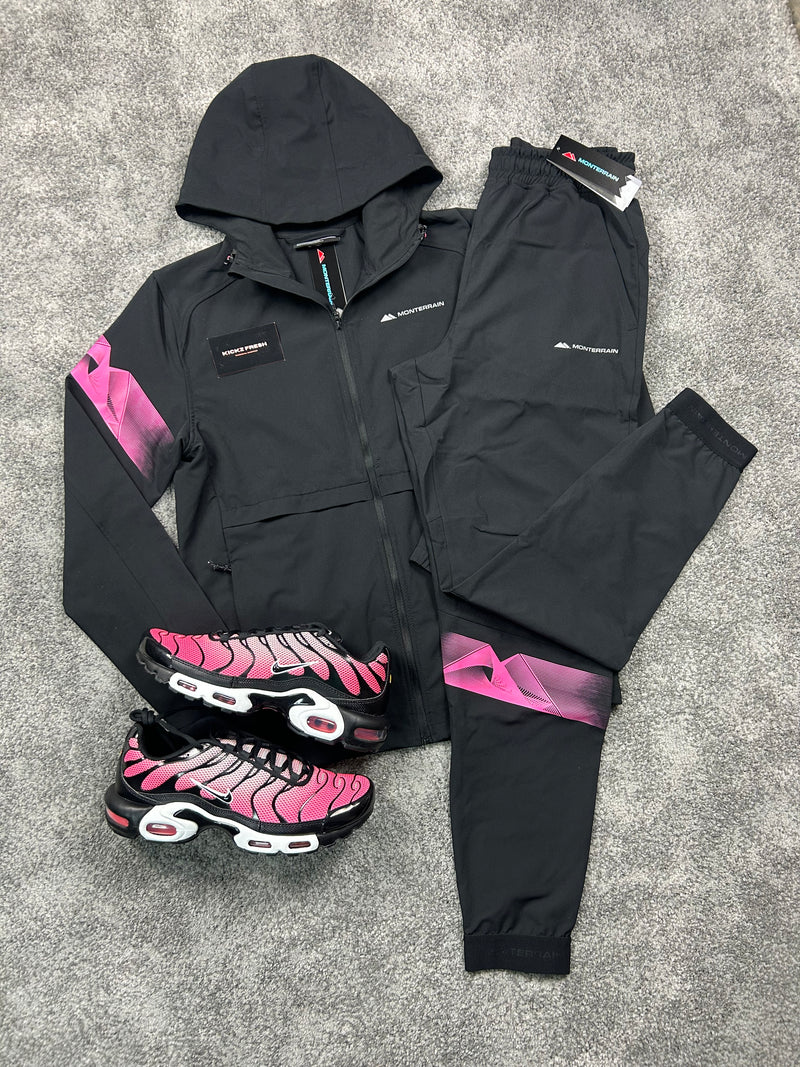 Monterrain Woven Pink Flash Tracksuit