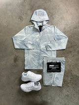 Monterrain Woven Light Grey Mist Windrunner Mens Set