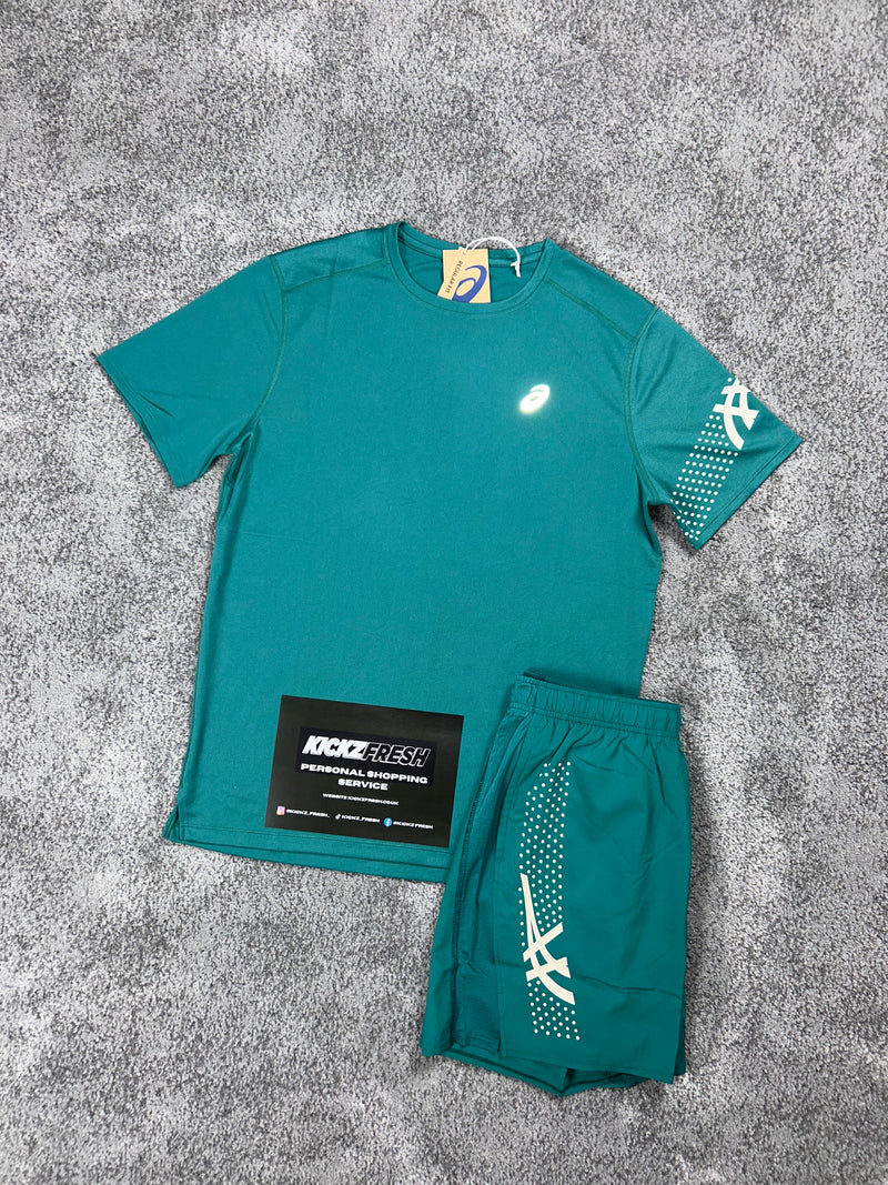 Asics Icon Teal Green Mens Set