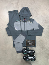 Monterrain Orbit Woven Grey Turquoise Tracksuit