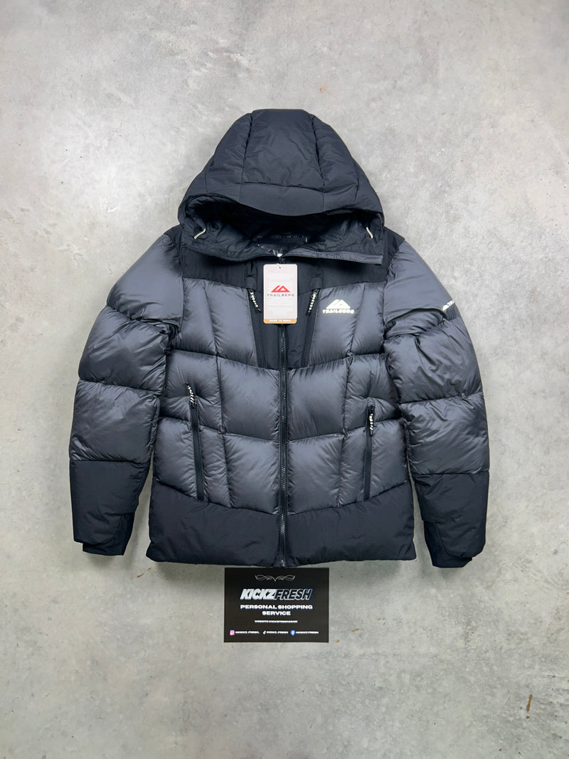 Trailberg Eiger Down Black Grey Puffer Jacket