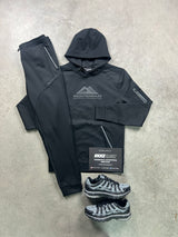 Monterrain Poly Fleece Jet Black Tracksuit