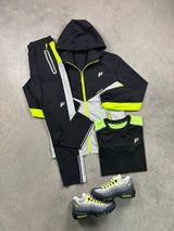 Fresh Core Neon Black 3 Piece Tracksuit