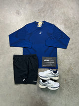 Asics Seamless Long Sleeve Midnight Navy Mens Set