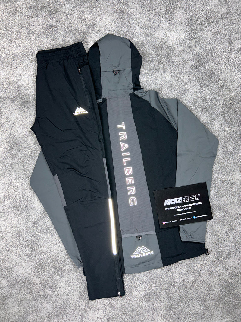 Trailberg Rapid Black | Grey Tracksuit