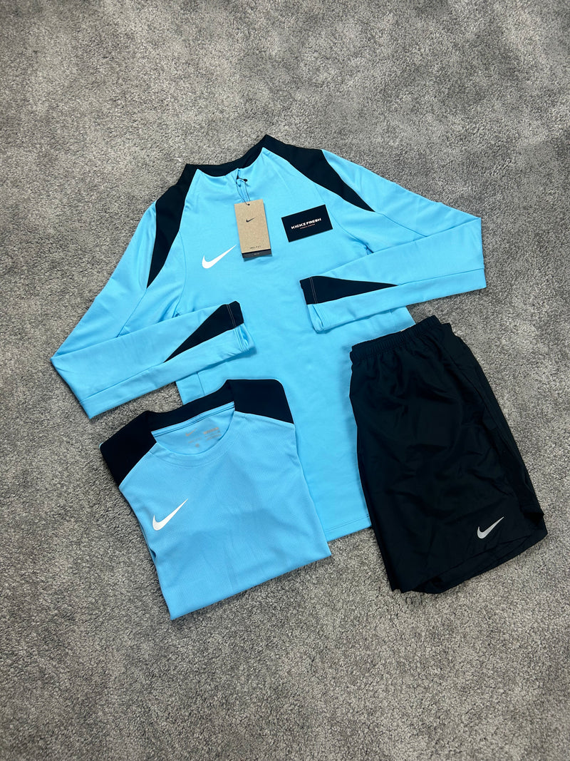 Nike 3 piece Strike Aquarius Blue Mens Set