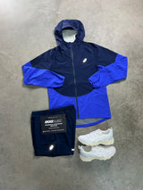 Asics Shell Midnight Cobalt Blue Jacket Mens Set