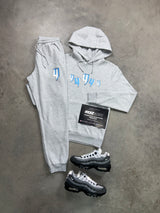 Yelir World Grey Baby Blue Tracksuit